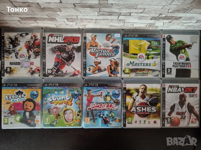 PS3/Playstation 3: NBA,NHL,Ashes,Tiger Woods , снимка 1 - Игри за PlayStation - 46875805