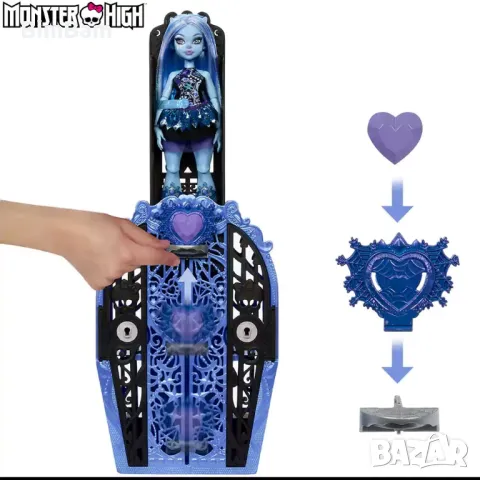 Оригинална кукла Monster High® Abbey Bominable с гардероб Skulltimate Secrets™, снимка 7 - Кукли - 48766689