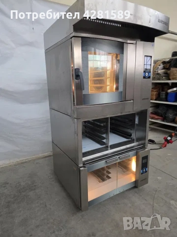 Немски конвектомат Wiesheu Dibas 64 с шапка/пароуловител,стойка за тави и втасвател