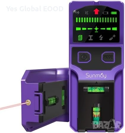 SUNMAY 7-в-1 стенен скенер за дърво, метал и кабели