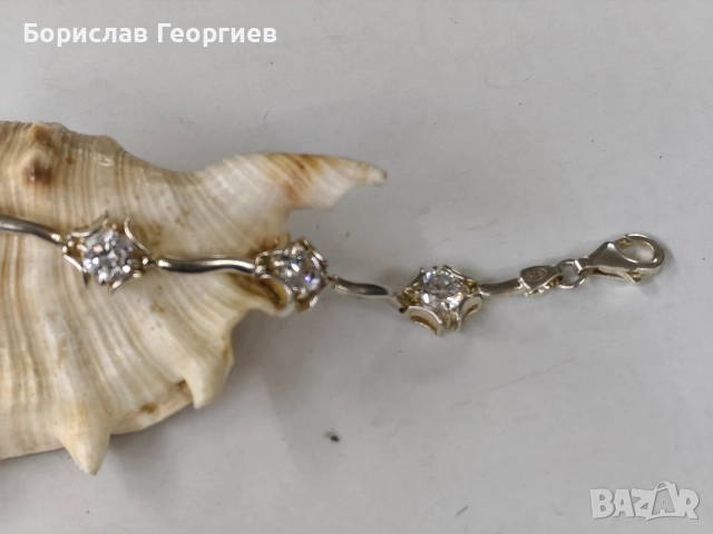 Сребърна гривна 925, снимка 3 - Гривни - 52640010