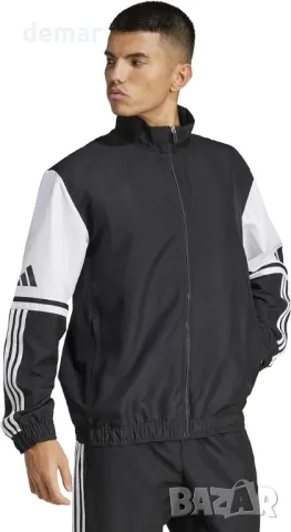 Adidas Мъжки суичър Squadra25 Presentation Jacket, L, черно/бяло, снимка 5 - Спортни дрехи, екипи - 49288716