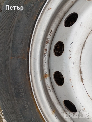 2 броя железни джанти 16ски за Рено Трафик Опел виваро 2001-2014г, снимка 2 - Гуми и джанти - 52071645