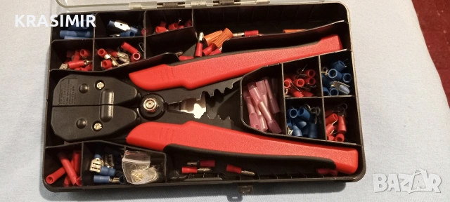 Клещи за КРИМПВАНЕ- POWERFIX , снимка 2 - Клещи - 53809594