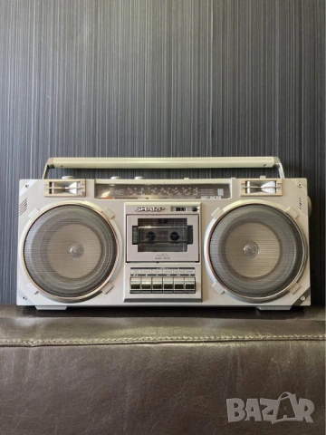 SHARP GF-7474Z VINTAGE RETRO BOOMBOX радио касетофон, снимка 4 - Радиокасетофони, транзистори - 53822192