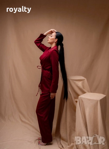 Червен Дамски Костюм , снимка 3 - Костюми - 52899225