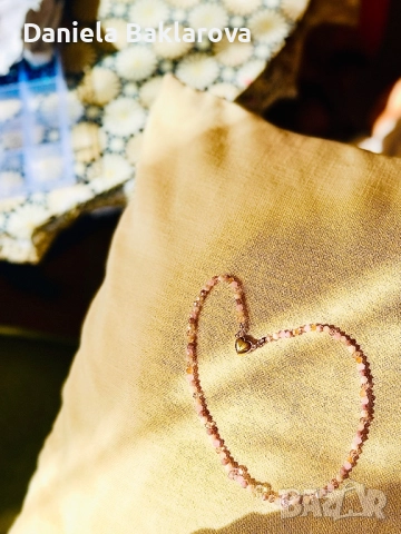 Колиета и гривни от естествени камъни, кристали, перли и стомана, снимка 3 - Колиета, медальони, синджири - 52033967