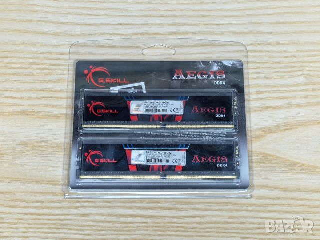 ⚠️Нова 16GB DDR4 кит kit G.Skill Aegis 3200Mhz, снимка 3 - RAM памет - 46766263