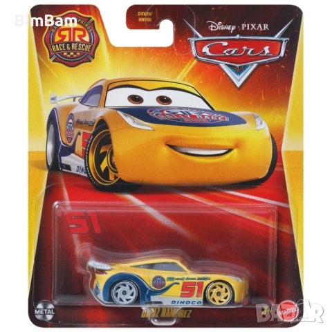 Оригинална количка Dinoco Cruz Ramirez Cars Race & Rescue / Cars Disney Pixar