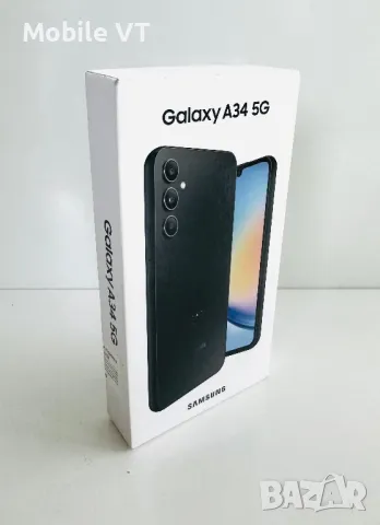 НОВ! Samsung Galaxy A34 5G 128GB Graphite 2г.Гаранция!, снимка 2 - Samsung - 49441321