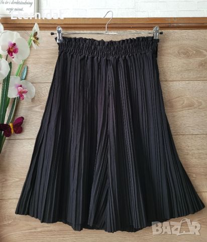 Черен пола панталон , снимка 2 - Панталони - 45820060