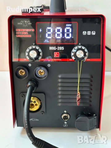 4 в 1, Телоподаващo MIG 285A, Инверторен Електрожен MMA 285A, Аргон LIFT TIG, Плазма за рязане 40А, снимка 3 - Други машини и части - 52719679
