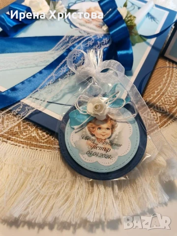 Комплект за кръщене, снимка 6 - Декорация - 51235803