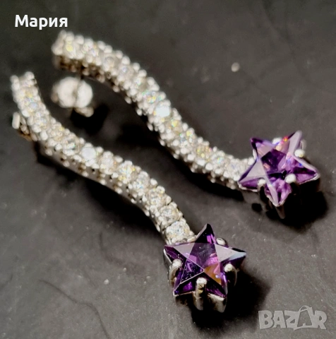 СРЕБЪРНИ ОБЕЦИ , снимка 5 - Обеци - 53564983