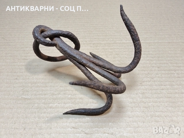 Стара Рядка Кована Кука За Кладенец, Кука За Геран. / НОМЕР 1750., снимка 3 - Антикварни и старинни предмети - 53967521