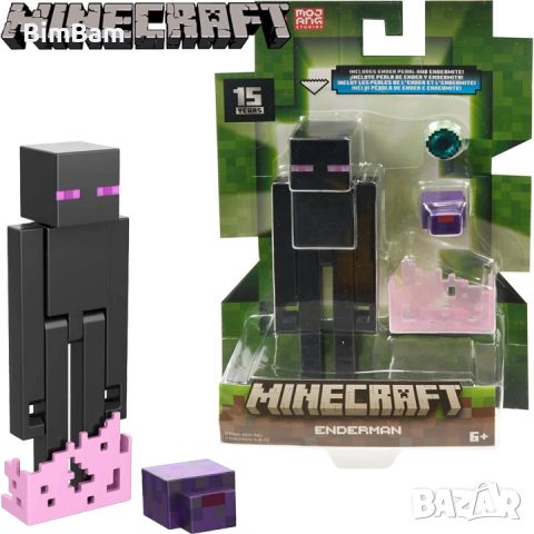 Фигурка Minecraft Build A Portal Enderman / Mattel, снимка 1 - Фигурки - 46557467