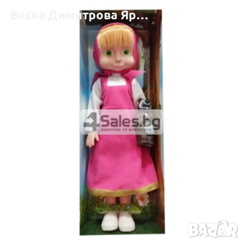 Голяма музикална детска кукла Маша от Маша и Мечокът, снимка 14 - Кукли - 52900620