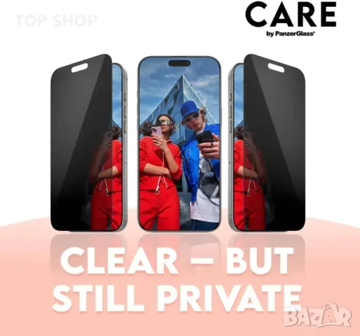 CARE BY PANZERGLASS® 3-в-1 пакет за защита за Apple iPhone 16 Pro, снимка 4 - Калъфи, кейсове - 49500201