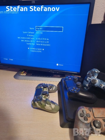 С ГАРАНЦИЯ 1Г PS4 Slim GoldHEN хакнат SW 9.60 с над 20 игри PlayStation 4 PS 4 750 GB профилактиран , снимка 2 - PlayStation конзоли - 53486229