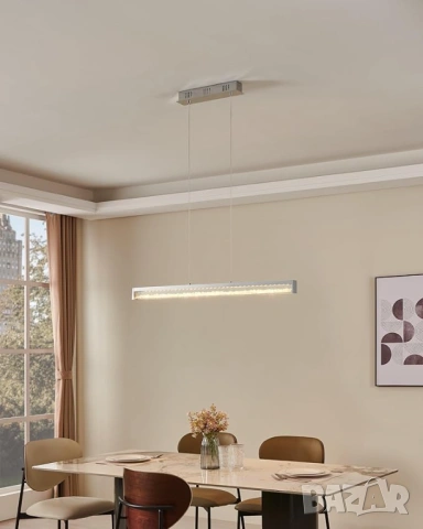 Пендел Лампа EGLO CARDITO 1 93626 LED 32W, Димируема, Кристали, Хром!, снимка 2 - Лед осветление - 53818267