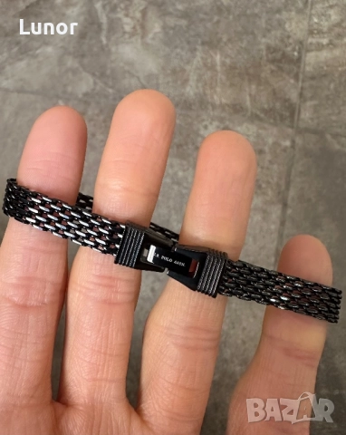 Оригинална гривна U.S. Polo Assn. – неръждаема стомана (черна), снимка 2 - Гривни - 52949804