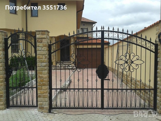 Огради,парапети, портали,навеси, гаражи и други  от ковано,гладко желязо и ламели , снимка 9 - Гаражни врати - 53721056