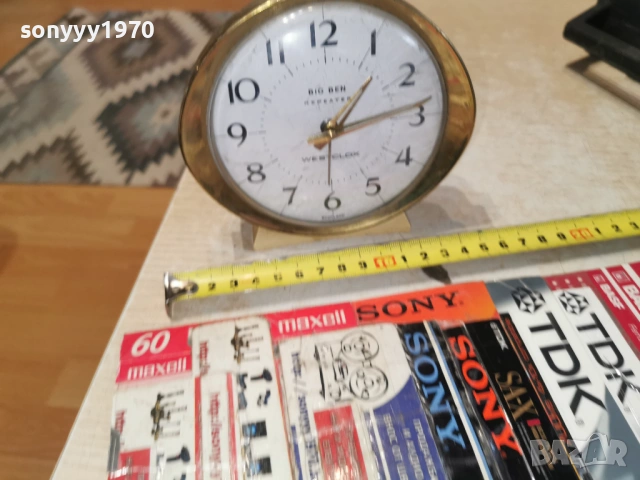 BIG BEN REPEATER WESTCLOX SCOTLAND 2203260950LCHERY1, снимка 6 - Антикварни и старинни предмети - 53931979