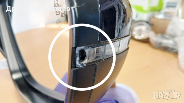 Прибиращо се дясно огледало с Амбиентна светлина за Peugeot 308 II / Пежо 308 II, снимка 13 - Части - 53143040