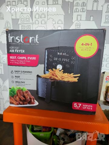 Instant Pot Vortex Air fryer 6 в 1 Фритюрник с горещ въздух ЕЪР ФРАЙЪР 5.7L 1700W, снимка 8 - Фритюрници - 45670719