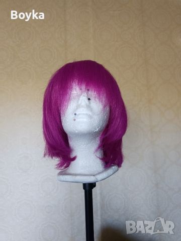 Розова лилава косплей перука , снимка 1 - Други - 45220884