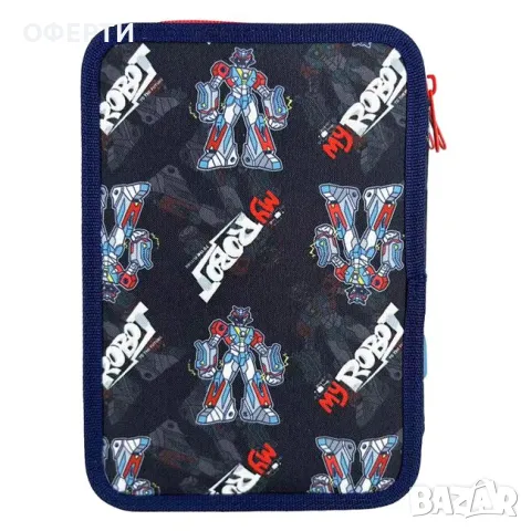 Пълен Несесер Triple Blue Red Robot 15x5x21cm  арт No238506, снимка 4 - Раници - 46920697