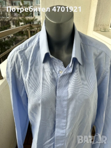Мъжка синя риза МОNNI, снимка 5 - Ризи - 53136889