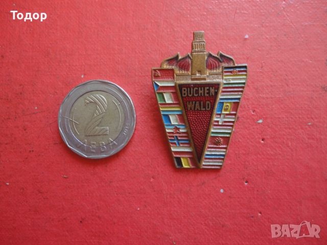 Знак значка Buchenwald бронз емайл , снимка 1 - Колекции - 46394046
