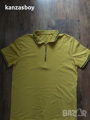armani exchange Slim Fit Polo T-shirt - страхотна мъжка тениска М, снимка 5 - Тениски - 46263289