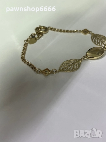 Златна гривна 14 карата, снимка 5 - Гривни - 52193706