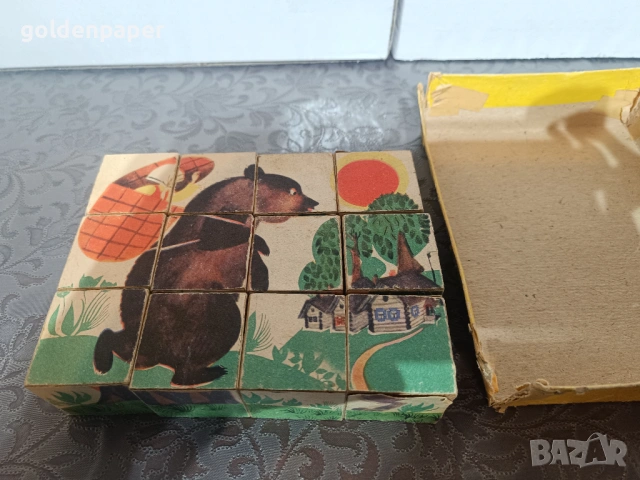 Стари дървени кубчета , снимка 2 - Настолни игри - 53927790