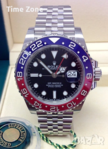 Rolex GMT-Master II 40mm 'Bruce Wayne' Steel Ceramic Automatic Различни Варианти, снимка 13 - Мъжки - 54072829