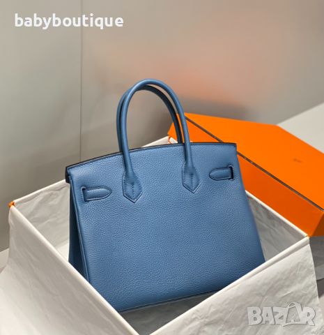 Hermes Birkin agate blue, снимка 2 - Чанти - 45389835