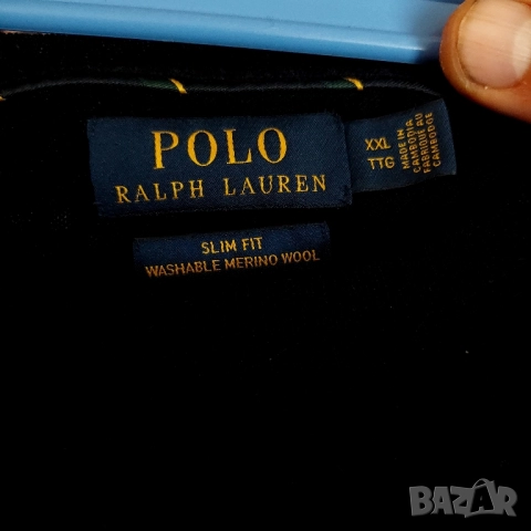 POLO RALPH LAUREN Пуловер от мерино вълна размер ХХЛ, снимка 3 - Пуловери - 52442581