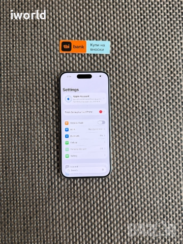 НОВ❗️100% БАТЕРИЯi Phone 15 Pro Лизинг от 56лв/м ❗️ White Titanium 128Gb❗️, снимка 5 - Apple iPhone - 52615212