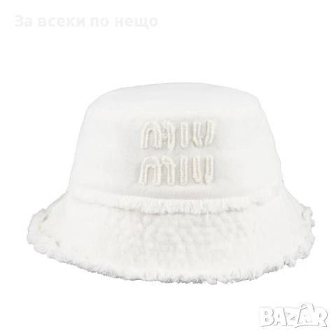 Miu Miu Дамска Лятна Шапка Миу Миу - Налични Различни Цветове Код E690, снимка 17 - Шапки - 51149665