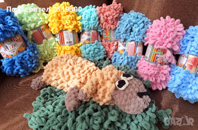 Ръчно плетена играчка овца