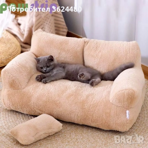 Плюшено легло за домашни любимци 4334, снимка 16 - За кучета - 52566302