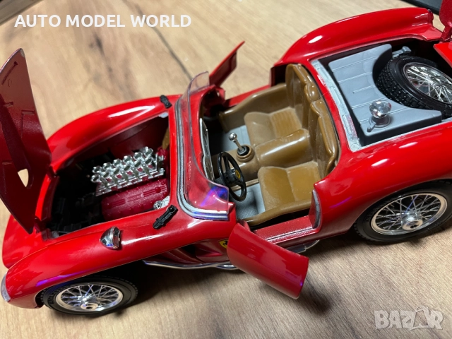 BBURAGO метална колекционерски модел FERARRI 250 TESTAROSSA 1:18, снимка 6 - Колекции - 52795234