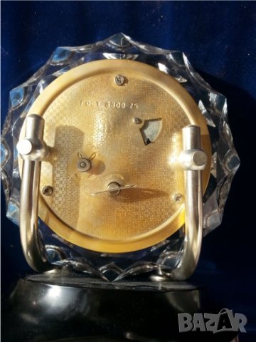 Часовник " МАЯК ", настолен, механичен в кристален корпус, работи ок. 1 седмица с едно навиване..., снимка 6 - Други ценни предмети - 45079979