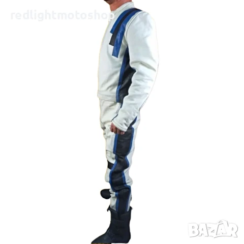 📌 5251 Shuller Мъжки кожен мото екип от две части | Размер 52 | 130 лв, снимка 2 - Аксесоари и консумативи - 50856000