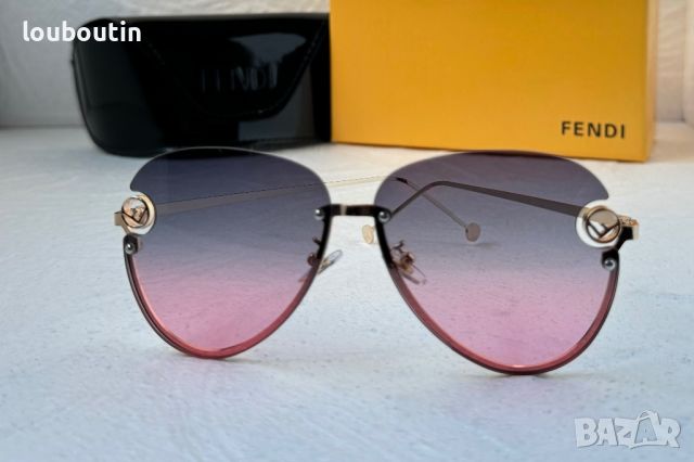 Fendi 2020 дамски слънчеви очила с лого, снимка 2 - Слънчеви и диоптрични очила - 45573659