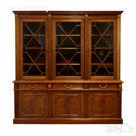 ✅Винтидж витрина-шкаф Chesterfield махагон