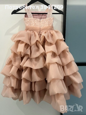 Детска рокля по поръчка №104 – обличана веднъж, снимка 2 - Детски рокли и поли - 54077242