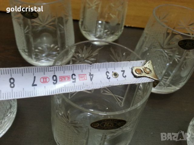 Български кристални чаши СИП, снимка 3 - Антикварни и старинни предмети - 46419290